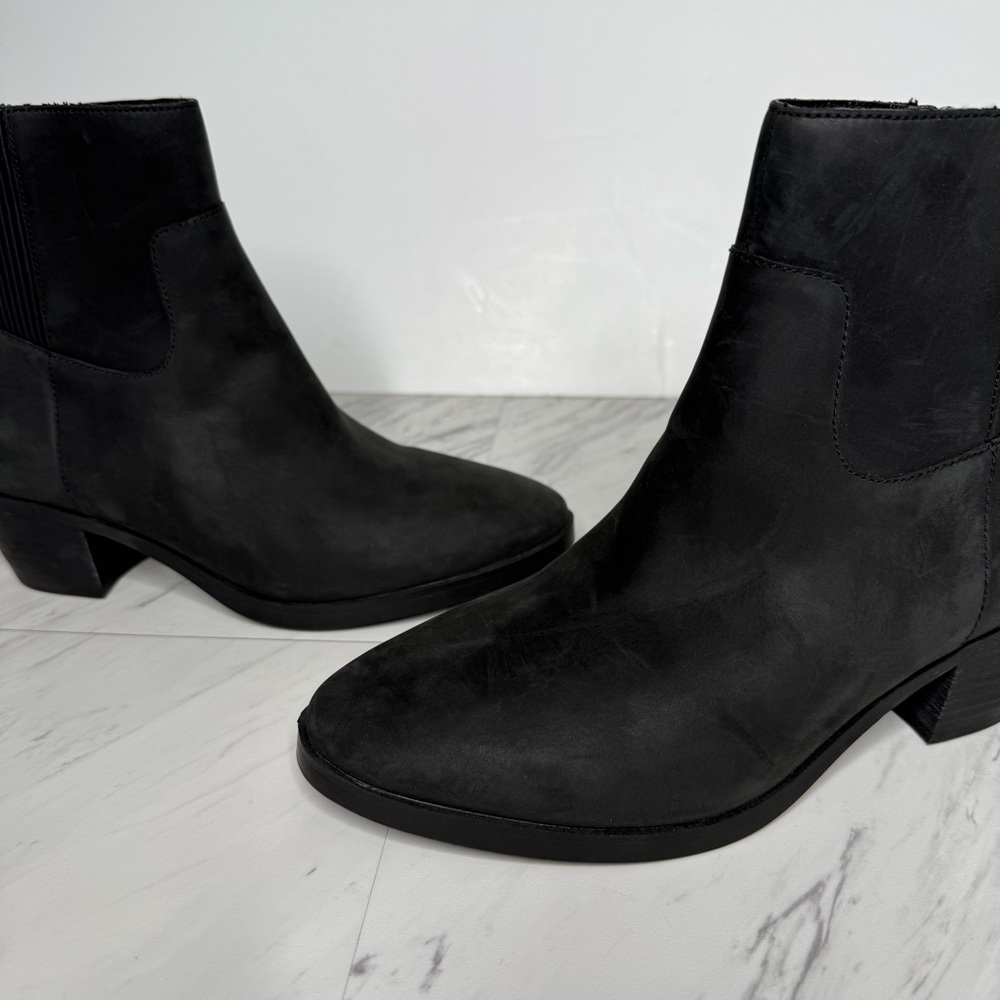 Vionic Shantelle Black Nubuck Bootie 7 - Picture 9 of 15